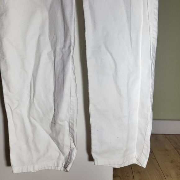 Eileen Fisher Cotton Hemp Stretch Jumpsuit ankle length white XS - Picture 12 of 13